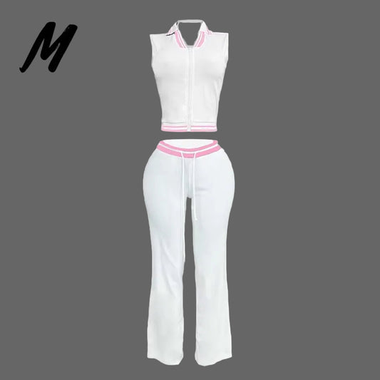 Clothing Manufacturers Custom Logo Polo Vest Top and Skirt Set Tracksuits Women Clothing Loungewear 2 Piece Set Women Sets
