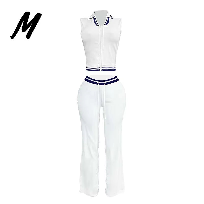 Clothing Manufacturers Custom Logo Polo Vest Top and Skirt Set Tracksuits Women Clothing Loungewear 2 Piece Set Women Sets