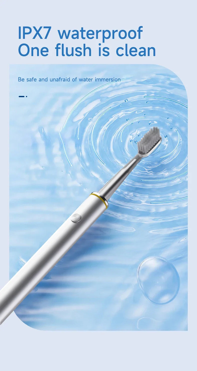 Electric Toothbrush Mental Thin Brush Body Specially for Women Pure Wisdom Beauty Soft DuPont Bristle