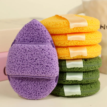 1-3pcs Exfoliating Face Wash Cleansing Sponge Blackhead Removal Makeup Remover Foam Puff Tool Deep Clean Pore Cleaner Skincare