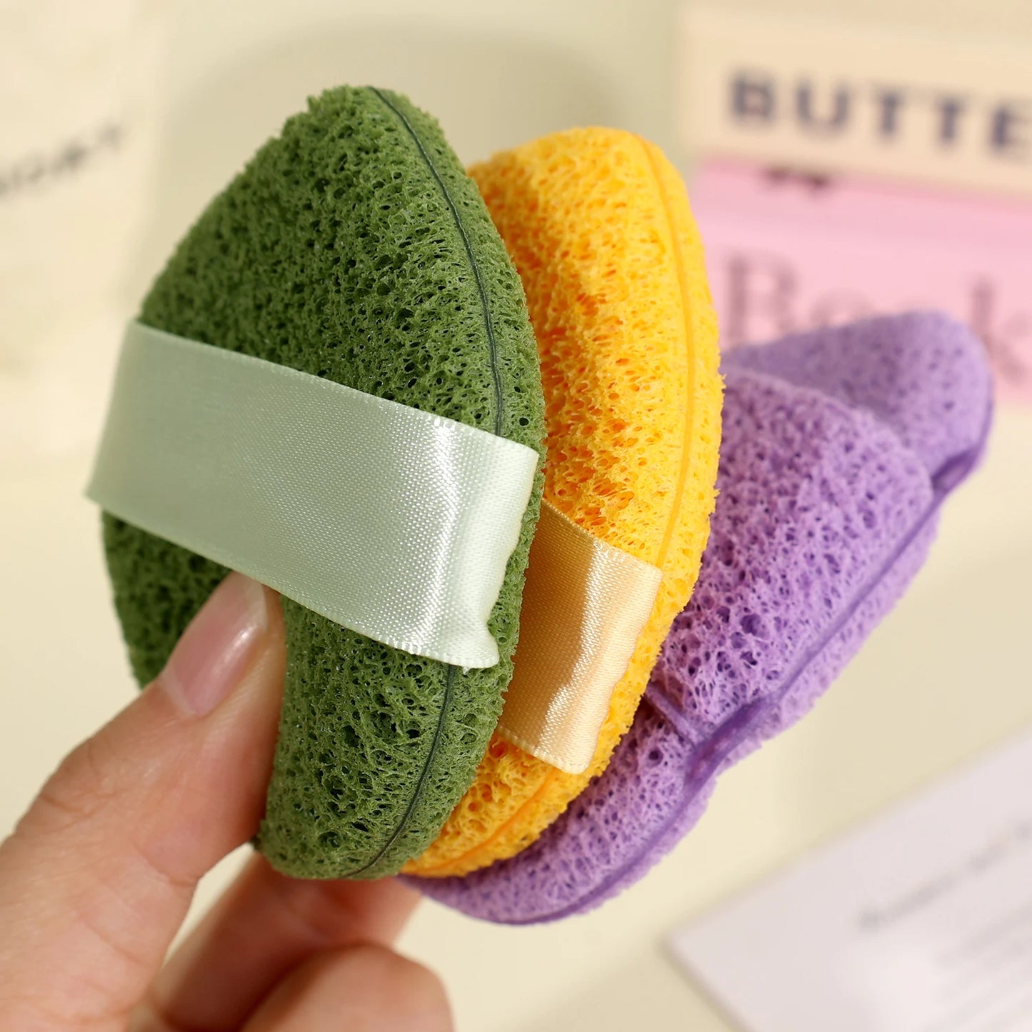 1-3pcs Exfoliating Face Wash Cleansing Sponge Blackhead Removal Makeup Remover Foam Puff Tool Deep Clean Pore Cleaner Skincare