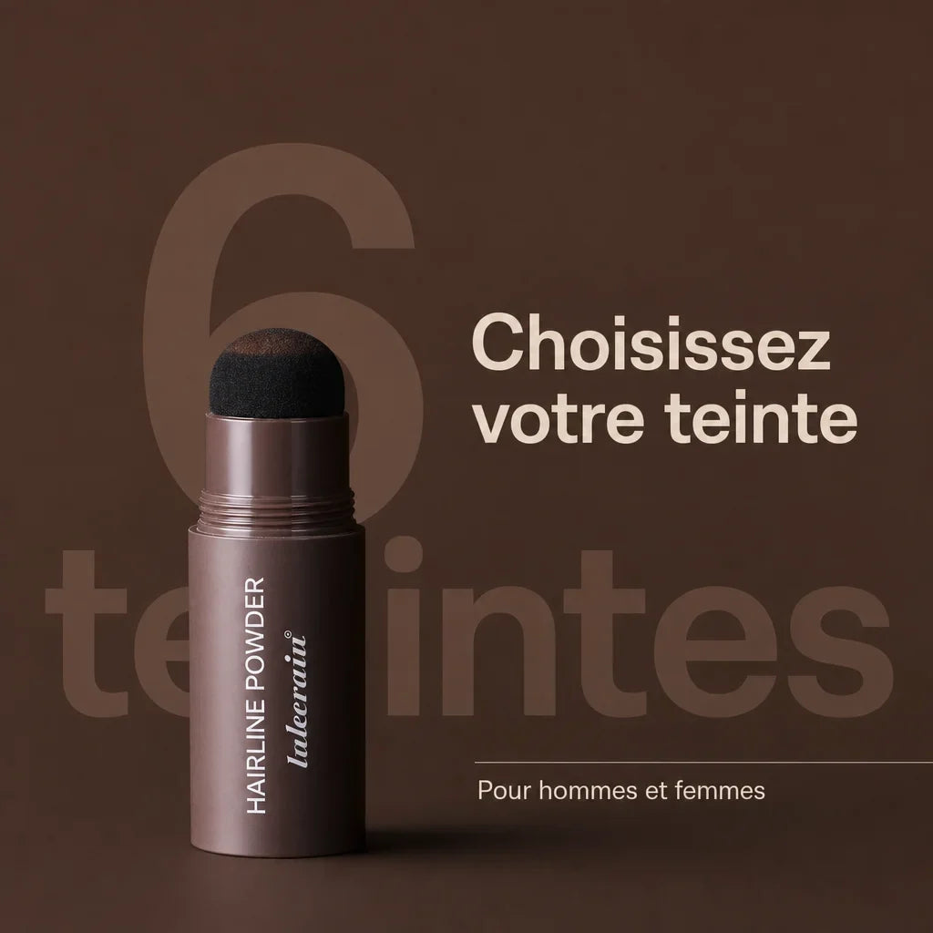 [Scale AI] benefits_list — Stylo réparateur capillaire en stick : fibres pour des cheveux instantanément plus épais et plus fournis. 6 teintes pour hommes et femmes.